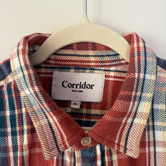 Corridor New York Men's Plaid Flannel Shirt | Size XL - Picture 5 of 6